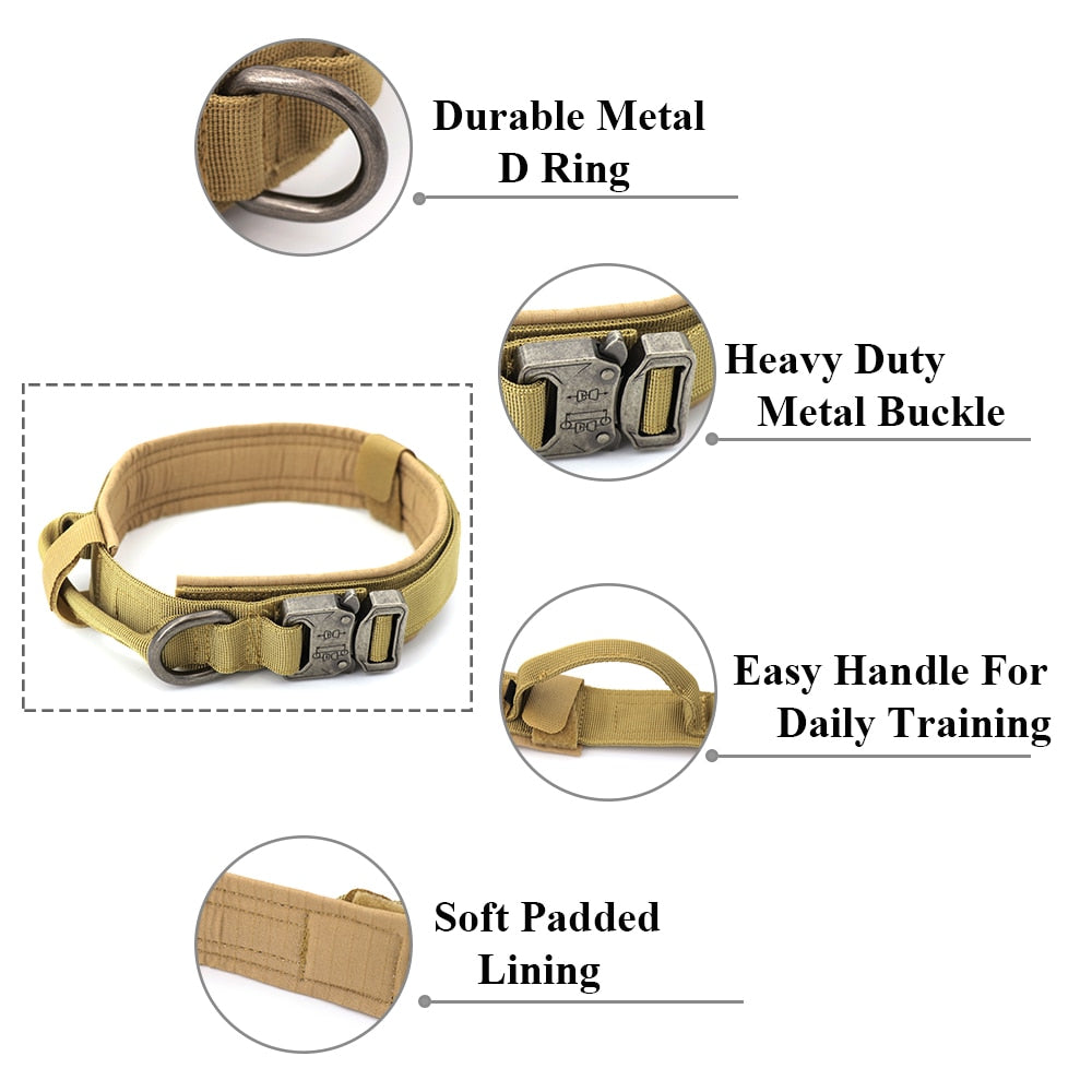 Tactical Dog Collar and Leash Bundle